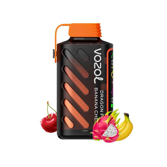 VOZOL GEAR 20000 Dragonfruit Banana Cherry E-Liquid mit fruchtigem Aroma-Mix aus Drachenfrucht, Banane und Kirsche für bis zu 20.000 Züge.