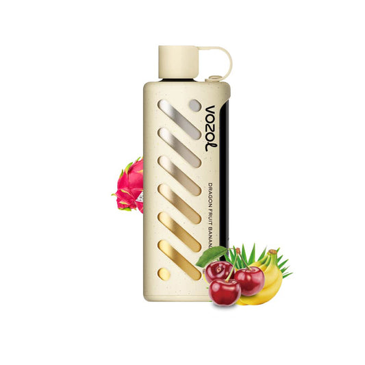 VOZOL GEAR 25000 Dragonfruit Banana Cherry E-Zigarette mit exotischem Fruchtmix-Design und stilvollem Gehäuse. Ideal für bis zu 25.000 Züge.