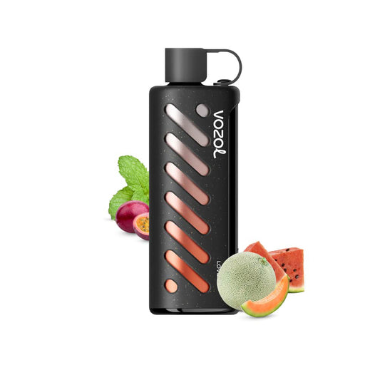 VOZOL GEAR 25000 Love 77 E-Zigarette mit exotischem Fruchtmix aus Melone, Passionsfrucht und Wassermelone. Stylisches Design für bis zu 25.000 Züge.