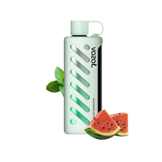 VOZOL GEAR 25000 Watermelon Mint E-Zigarette mit stylischem Design, frischer Minze und saftiger Wassermelone für bis zu 25.000 Züge.