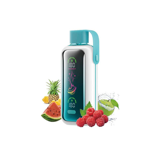 VOZOL STAR 20000 Raspberry Apple Watermelon Pine mit Display und Fruchtmix aus Himbeere, Apfel, Wassermelone und Ananas. Fruchtiger Vape Mix für bis zu 20.000 Züge.