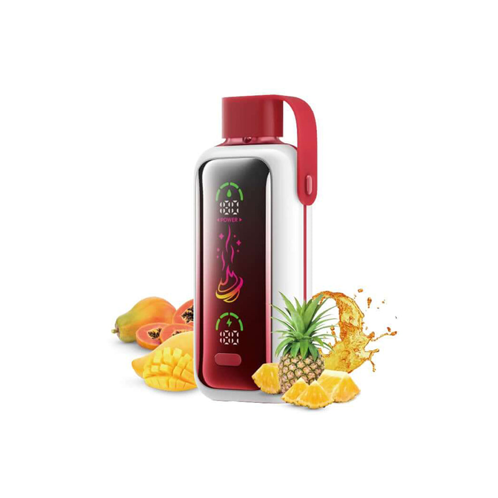 VOZOL STAR 20000 Tropical Blast E-Zigarette mit exotischem Fruchtmix aus Ananas, Mango und Papaya. Stylisches Design für bis zu 20.000 Züge.